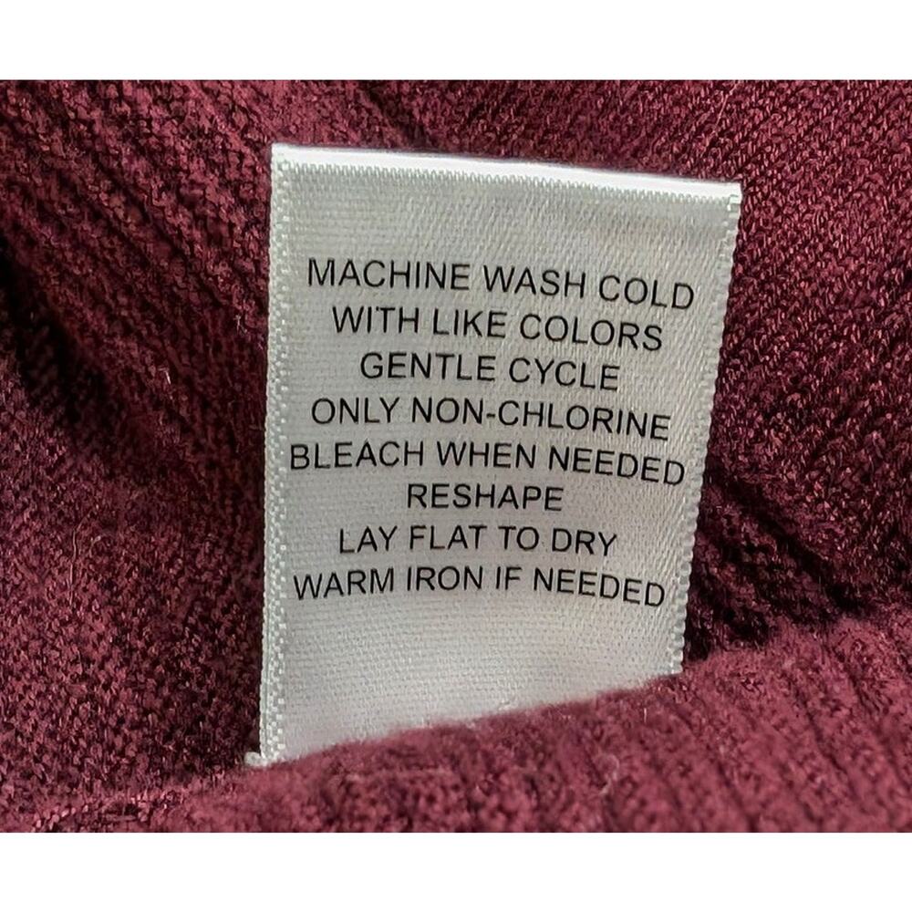Stitch Fix Sweater Lety & Me Burgundy Mauve White Stripe Elsie Women's Size 1X - Picture 7 of 7